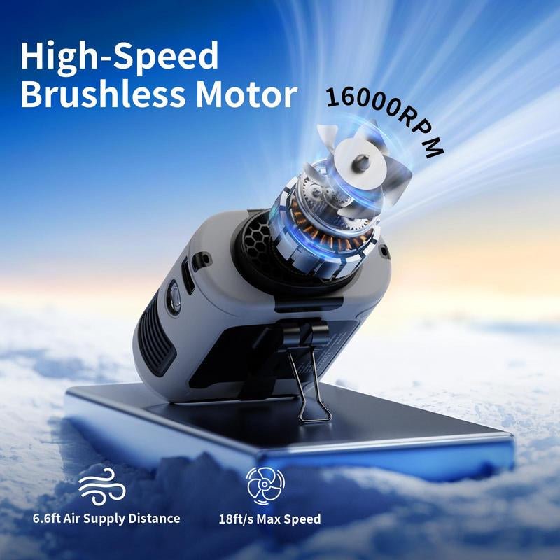 Portable 10,000mAh Power Bank: 3 - in - 1 Fan, Torch & LED Light - High Ends Electronics and more