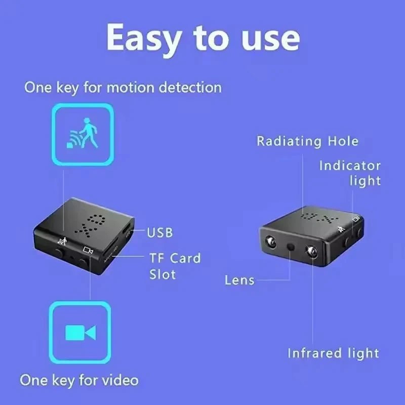 1080P HD Mini Wifi Camera XD Wire Camera Smart Home Security indoor Anti - theft IP Camera Video Voice APP Real - time Cam - High Ends Electronics and moreHigh Ends Electronics and moreHigh Ends Electronics and more1080P HD Mini Wifi Camera XD Wire Camera Smart Home Security indoor Anti - theft IP Camera Video Voice APP Real - time Cam