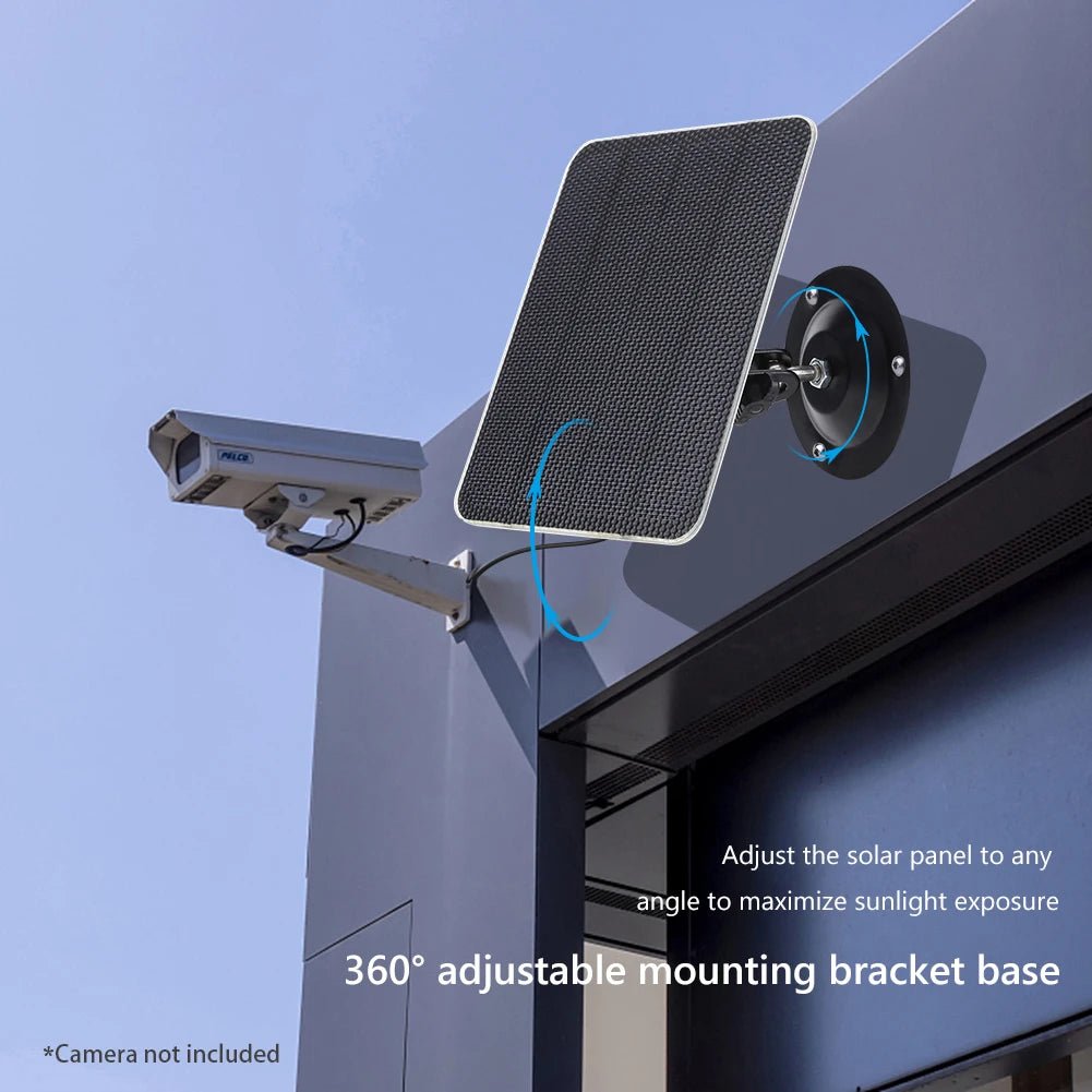 10W 5V Solar Panel IP Security Camera Charger USB - C Port Monocrystalline Portable Solar Panel Waterproof Lights - High Ends Electronics and moreHigh Ends Electronics and moreHigh Ends Electronics and more10W 5V Solar Panel IP Security Camera Charger USB - C Port Monocrystalline Portable Solar Panel Waterproof Lights