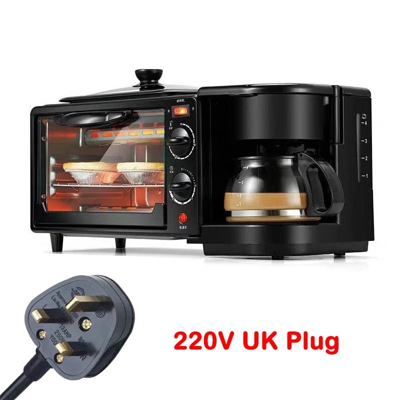 110V Electric Breakfast Machine 3 in 1 Multifunction Breakfast Maker Mini Drip Coffee Maker Bread Pizza Oven Frying Pan Toaster - High Ends Electronics and moreHigh Ends Electronics and moreHigh Ends Electronics and more110V Electric Breakfast Machine 3 in 1 Multifunction Breakfast Maker Mini Drip Coffee Maker Bread Pizza Oven Frying Pan Toaster