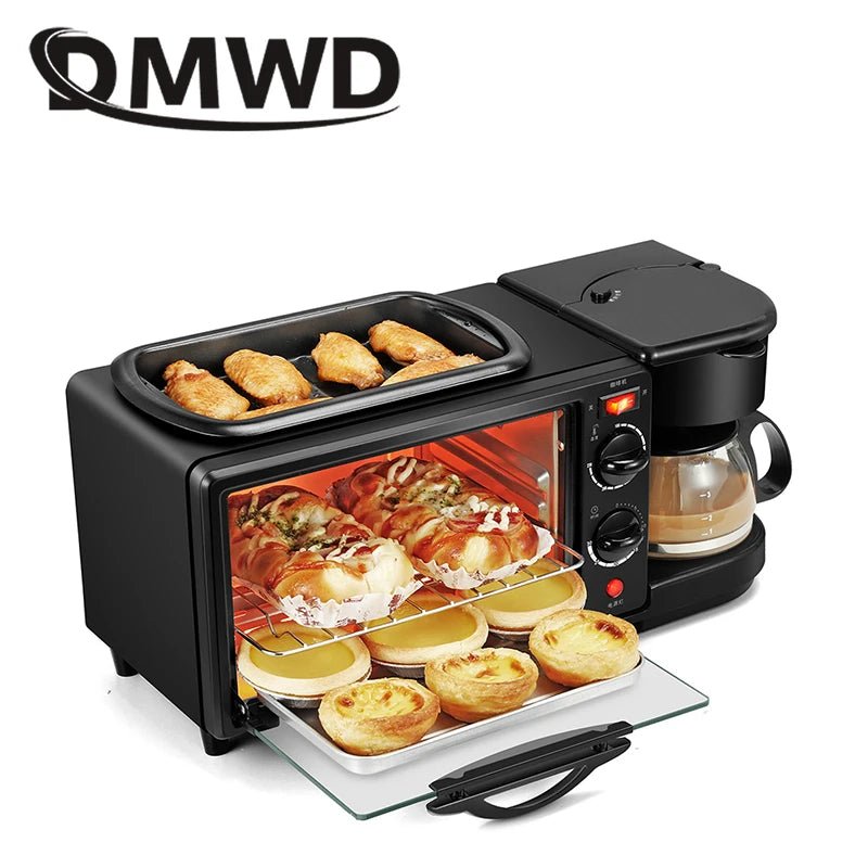 110V Electric Breakfast Machine 3 in 1 Multifunction Breakfast Maker Mini Drip Coffee Maker Bread Pizza Oven Frying Pan Toaster - High Ends Electronics and moreHigh Ends Electronics and moreHigh Ends Electronics and more110V Electric Breakfast Machine 3 in 1 Multifunction Breakfast Maker Mini Drip Coffee Maker Bread Pizza Oven Frying Pan Toaster