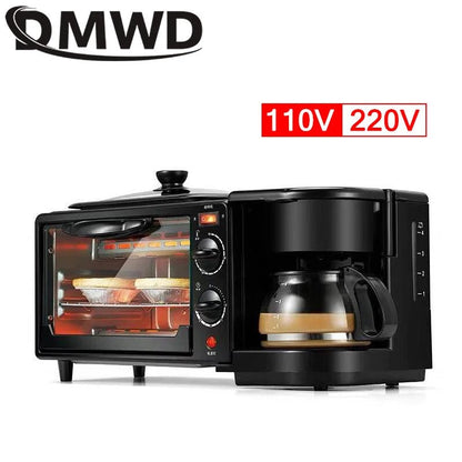 110V Electric Breakfast Machine 3 in 1 Multifunction Breakfast Maker Mini Drip Coffee Maker Bread Pizza Oven Frying Pan Toaster - High Ends Electronics and moreHigh Ends Electronics and moreHigh Ends Electronics and more110V Electric Breakfast Machine 3 in 1 Multifunction Breakfast Maker Mini Drip Coffee Maker Bread Pizza Oven Frying Pan Toaster