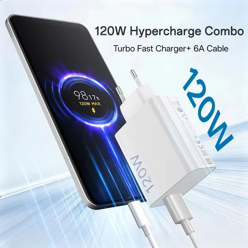 120W Fast Charger EU Turbo Charge Hypercharge Adapter USB C for Xiaomi 11 12 13 14 15 Ultra 17 Redmi Note 11 12 POCO F8 Ultra X5 - High Ends Electronics and moreHigh Ends Electronics and moreHigh Ends Electronics and more120W Fast Charger EU Turbo Charge Hypercharge Adapter USB C for Xiaomi 11 12 13 14 15 Ultra 17 Redmi Note 11 12 POCO F8 Ultra X5