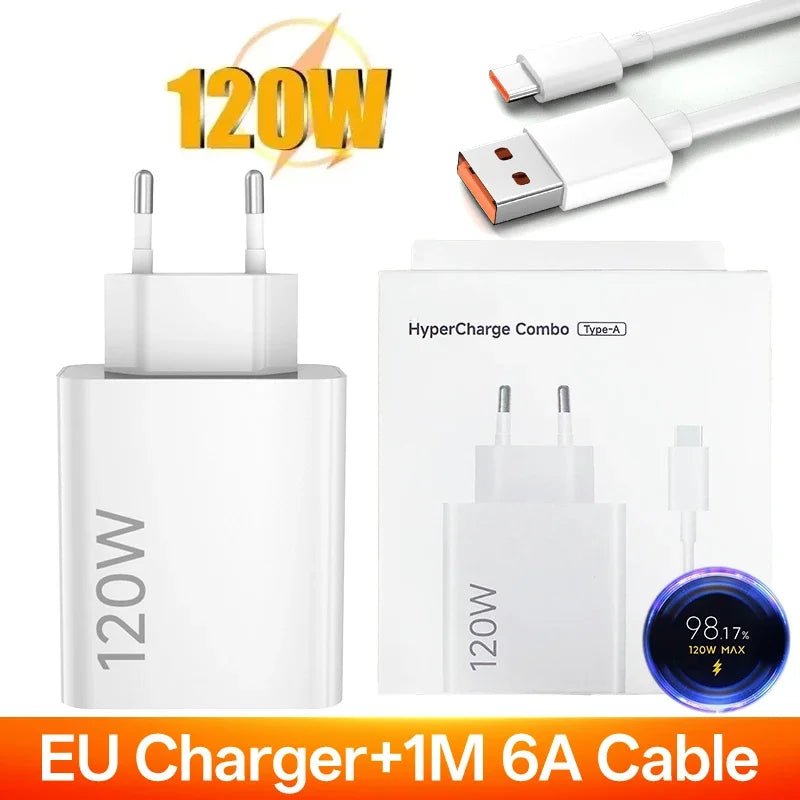120W Fast Charger EU Turbo Charge Hypercharge Adapter USB C for Xiaomi 11 12 13 14 15 Ultra 17 Redmi Note 11 12 POCO F8 Ultra X5 - High Ends Electronics and moreHigh Ends Electronics and moreHigh Ends Electronics and more120W Fast Charger EU Turbo Charge Hypercharge Adapter USB C for Xiaomi 11 12 13 14 15 Ultra 17 Redmi Note 11 12 POCO F8 Ultra X5