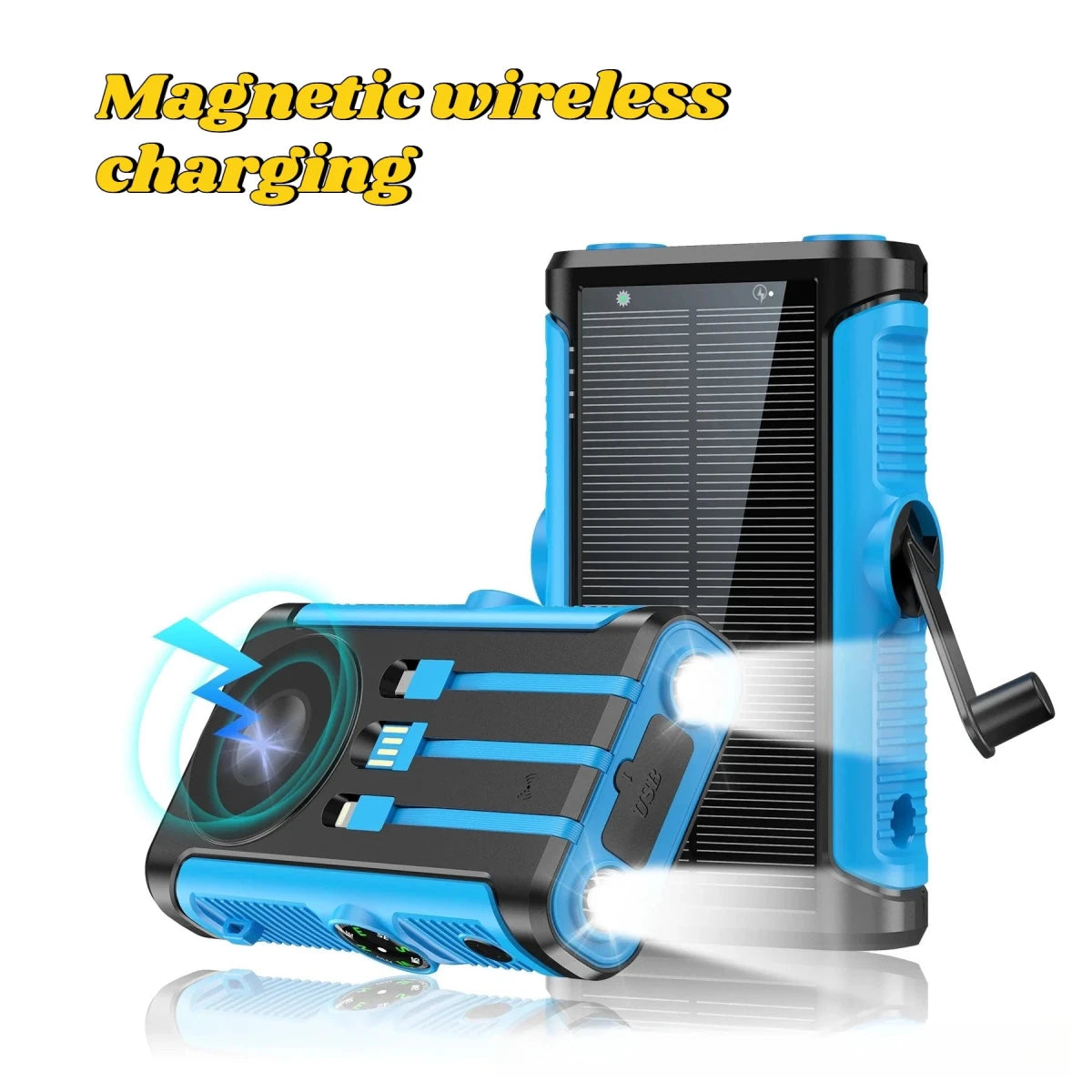 2025 NEW Solar Power Bank 20000mAh 22.5W Magnetic Wireless Powerbank Hand Crank with Cable Portable Charger for Outdoor Camping - High Ends Electronics and moreHigh Ends Electronics and moreHigh Ends Electronics and more2025 NEW Solar Power Bank 20000mAh 22.5W Magnetic Wireless Powerbank Hand Crank with Cable Portable Charger for Outdoor Camping