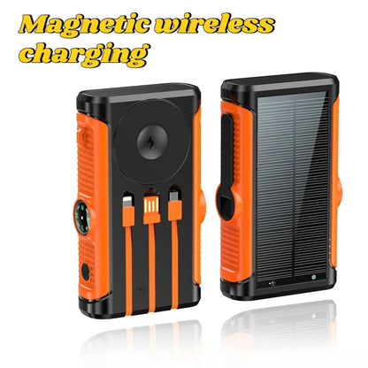 2025 NEW Solar Power Bank 20000mAh 22.5W Magnetic Wireless Powerbank Hand Crank with Cable Portable Charger for Outdoor Camping - High Ends Electronics and moreHigh Ends Electronics and moreHigh Ends Electronics and more2025 NEW Solar Power Bank 20000mAh 22.5W Magnetic Wireless Powerbank Hand Crank with Cable Portable Charger for Outdoor Camping