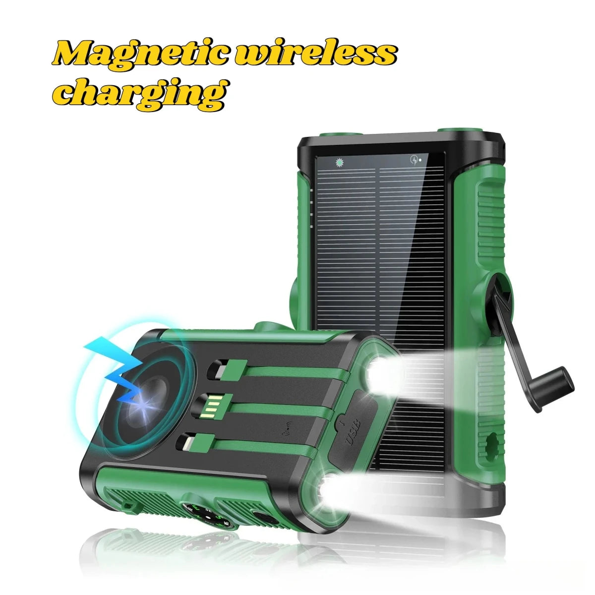 2025 NEW Solar Power Bank 20000mAh 22.5W Magnetic Wireless Powerbank Hand Crank with Cable Portable Charger for Outdoor Camping - High Ends Electronics and moreHigh Ends Electronics and moreHigh Ends Electronics and more2025 NEW Solar Power Bank 20000mAh 22.5W Magnetic Wireless Powerbank Hand Crank with Cable Portable Charger for Outdoor Camping