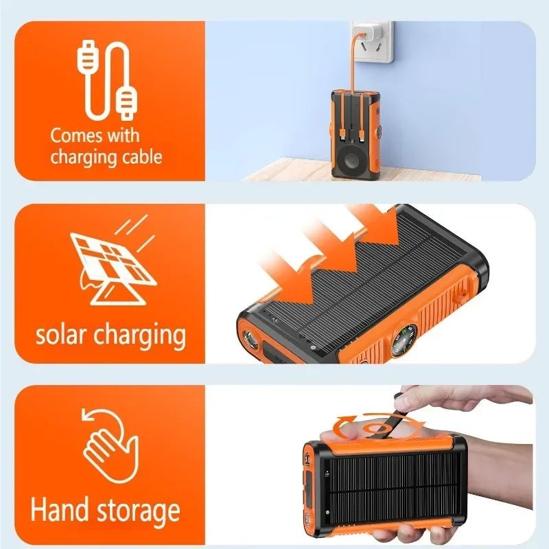2025 NEW Solar Power Bank 20000mAh 22.5W Magnetic Wireless Powerbank Hand Crank with Cable Portable Charger for Outdoor Camping - High Ends Electronics and moreHigh Ends Electronics and moreHigh Ends Electronics and more2025 NEW Solar Power Bank 20000mAh 22.5W Magnetic Wireless Powerbank Hand Crank with Cable Portable Charger for Outdoor Camping