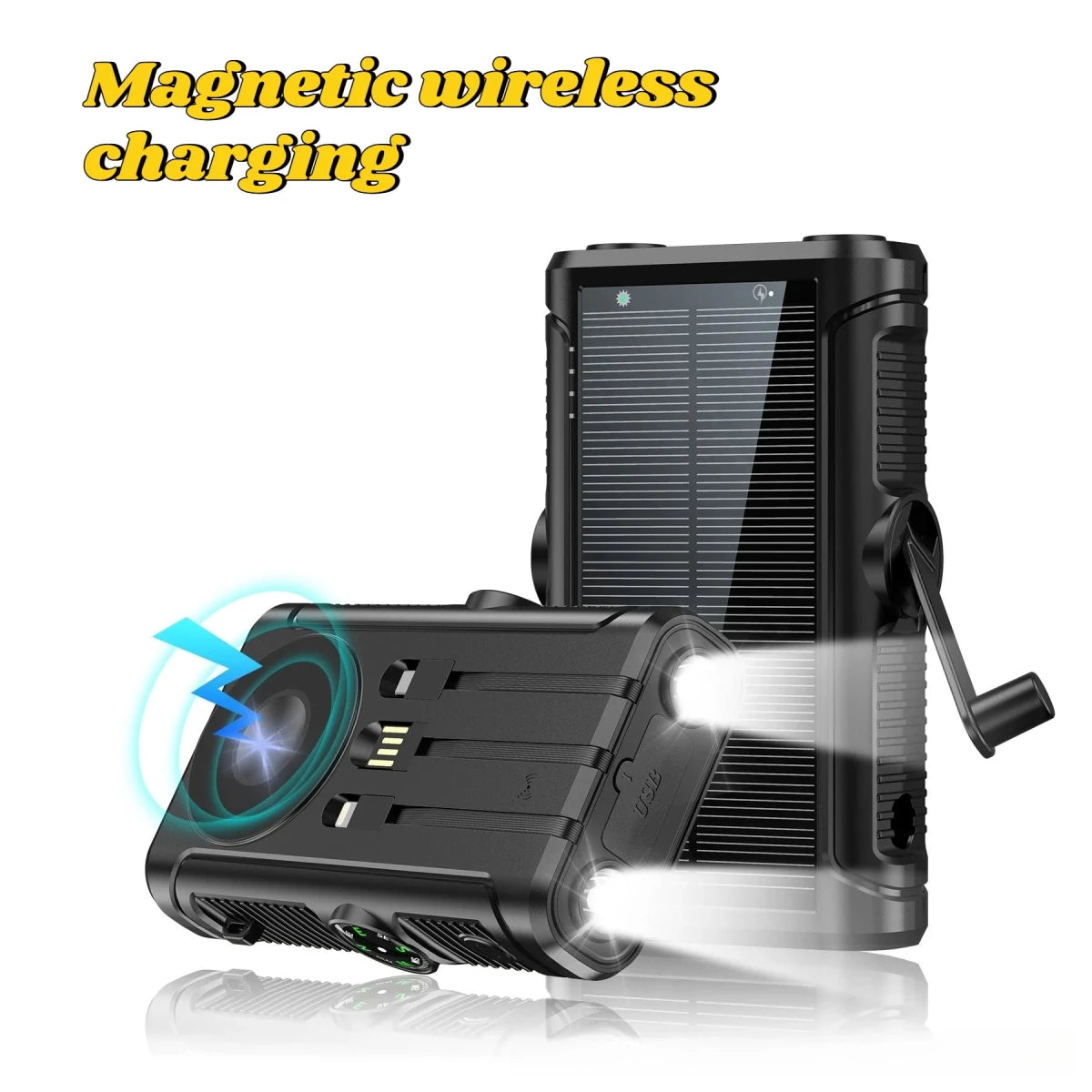 2025 NEW Solar Power Bank 20000mAh 22.5W Magnetic Wireless Powerbank Hand Crank with Cable Portable Charger for Outdoor Camping - High Ends Electronics and moreHigh Ends Electronics and moreHigh Ends Electronics and more2025 NEW Solar Power Bank 20000mAh 22.5W Magnetic Wireless Powerbank Hand Crank with Cable Portable Charger for Outdoor Camping