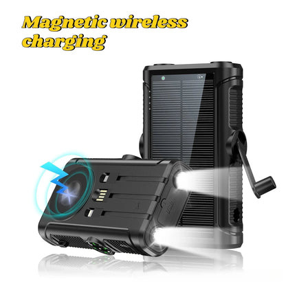 2025 NEW Solar Power Bank 20000mAh 22.5W Magnetic Wireless Powerbank Hand Crank with Cable Portable Charger for Outdoor Camping - High Ends Electronics and moreHigh Ends Electronics and moreHigh Ends Electronics and more2025 NEW Solar Power Bank 20000mAh 22.5W Magnetic Wireless Powerbank Hand Crank with Cable Portable Charger for Outdoor Camping