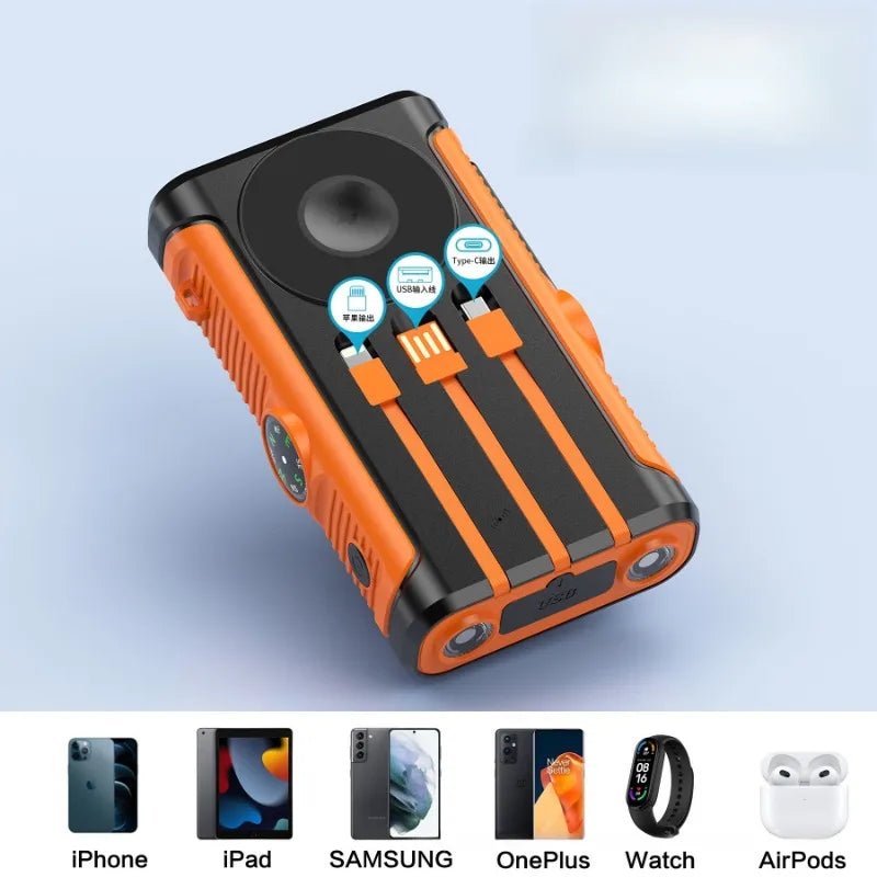 2025 NEW Solar Power Bank 20000mAh 22.5W Magnetic Wireless Powerbank Hand Crank with Cable Portable Charger for Outdoor Camping - High Ends Electronics and moreHigh Ends Electronics and moreHigh Ends Electronics and more2025 NEW Solar Power Bank 20000mAh 22.5W Magnetic Wireless Powerbank Hand Crank with Cable Portable Charger for Outdoor Camping