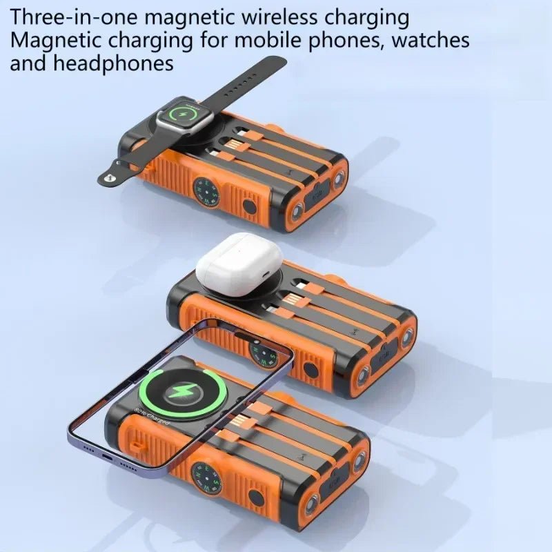 2025 NEW Solar Power Bank 20000mAh 22.5W Magnetic Wireless Powerbank Hand Crank with Cable Portable Charger for Outdoor Camping - High Ends Electronics and moreHigh Ends Electronics and moreHigh Ends Electronics and more2025 NEW Solar Power Bank 20000mAh 22.5W Magnetic Wireless Powerbank Hand Crank with Cable Portable Charger for Outdoor Camping