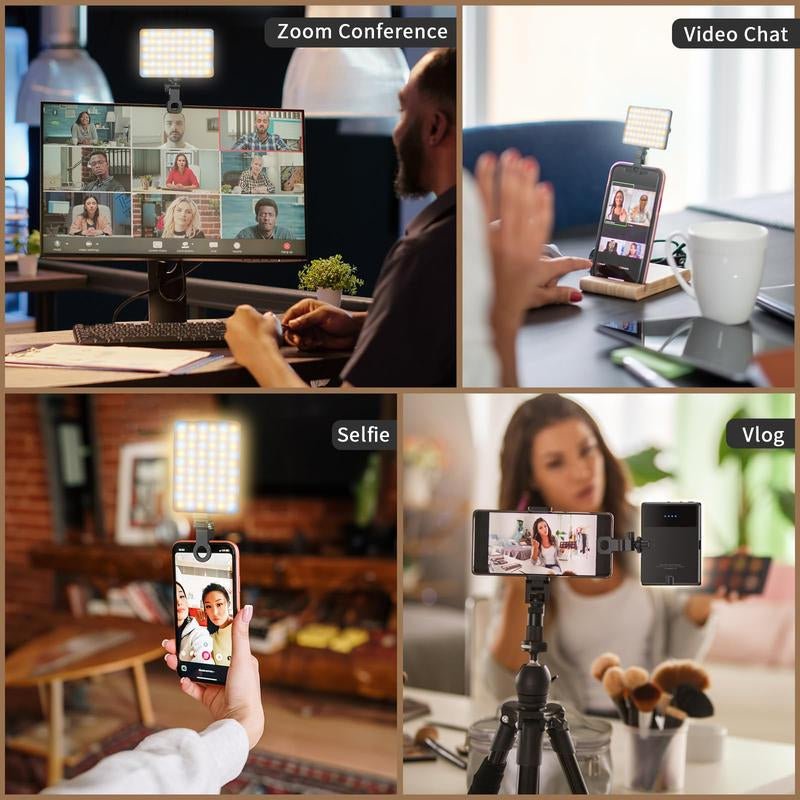 Portable Rechargeable LED Clip - On Selfie Light - High Ends Electronics and more