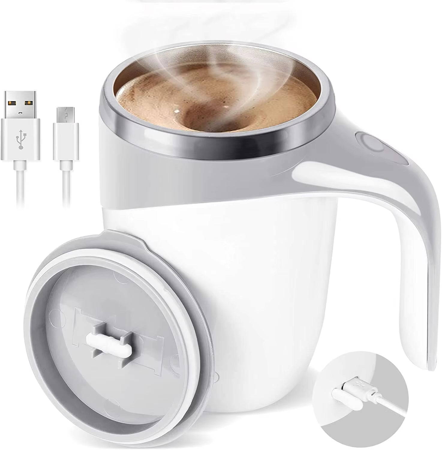 Automatic Self - Stirring Mug – Mix Smarter, Sip Smoother - High Ends Electronics and more