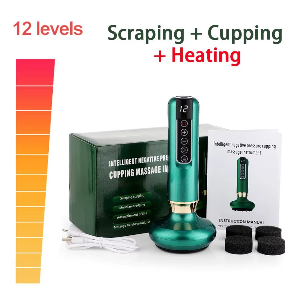 SculptEase™ Magnetic Cupping Massager: Rechargeable Body & Cellulite Scraping Machine - High Ends Electronics and more