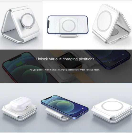 3 - in - 1 Foldable Magnetic Wireless Charger for Apple - High Ends Electronics and moreHigh Ends Electronics and moreHigh Ends Electronics and more3 - in - 1 Foldable Magnetic Wireless Charger for Apple