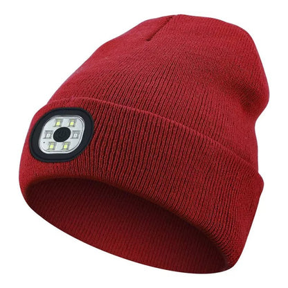GlowGear™ LED Beanie Hat: USB Rechargeable Winter Headlamp Cap for Warmth & Hands - Free Light - High Ends Electronics and more