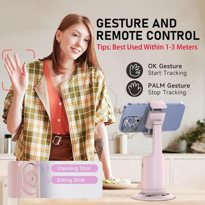 360° Auto Face Tracking Gimbal Stabilizer for Phones, Vlogging & Video Recording - High Ends Electronics and more