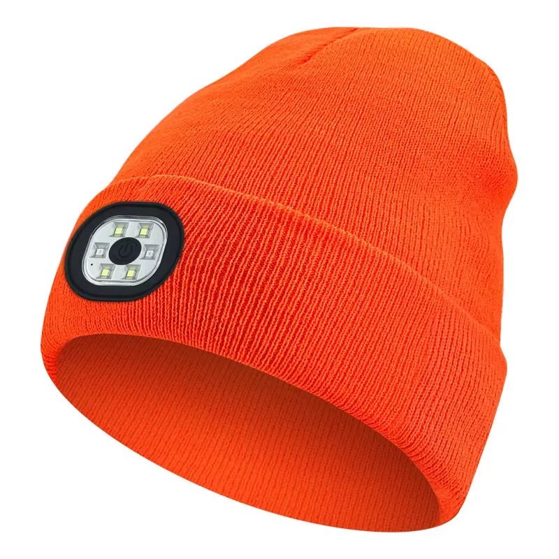 GlowGear™ LED Beanie Hat: USB Rechargeable Winter Headlamp Cap for Warmth & Hands - Free Light - High Ends Electronics and more