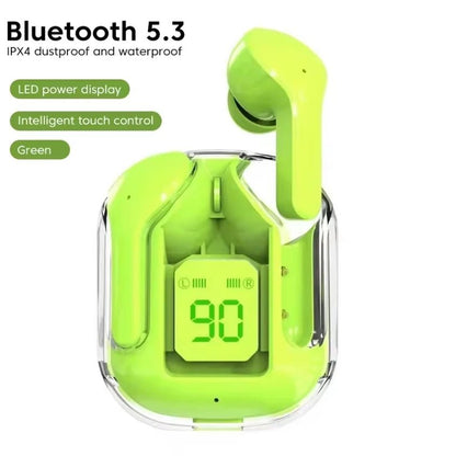 CrystalBeats BT30: Transparent TWS Bluetooth 5.3 Earbuds with Digital Display & Noise Canceling - High Ends Electronics and more