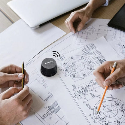 MOMAX 1-Vibe Go: Magnetic Wireless Speaker & Phone Stand with IPX6 Waterproof Protection - High Ends Electronics and moreMOMAX 1-Vibe Go: Magnetic Wireless Speaker & Phone Stand with IPX6 Waterproof Protection