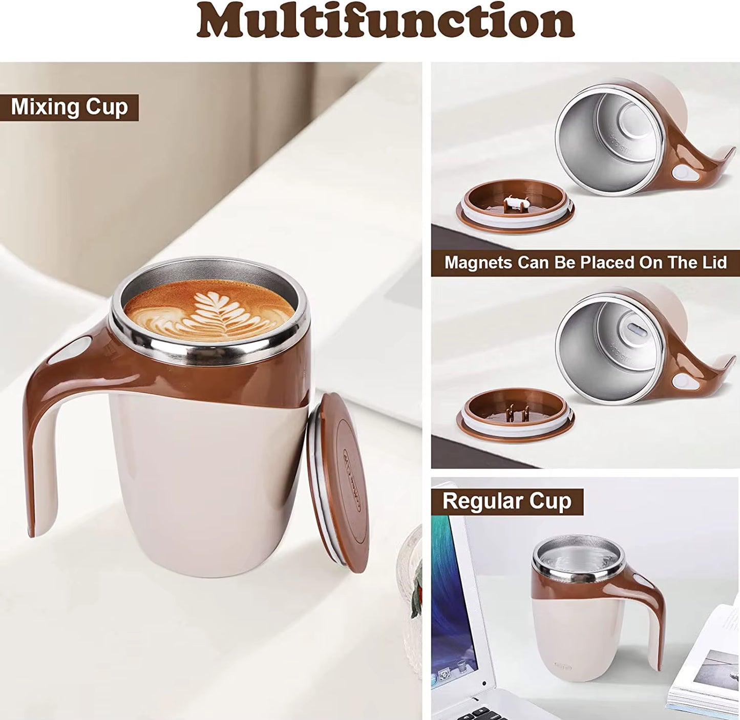 Automatic Self - Stirring Mug – Mix Smarter, Sip Smoother - High Ends Electronics and more