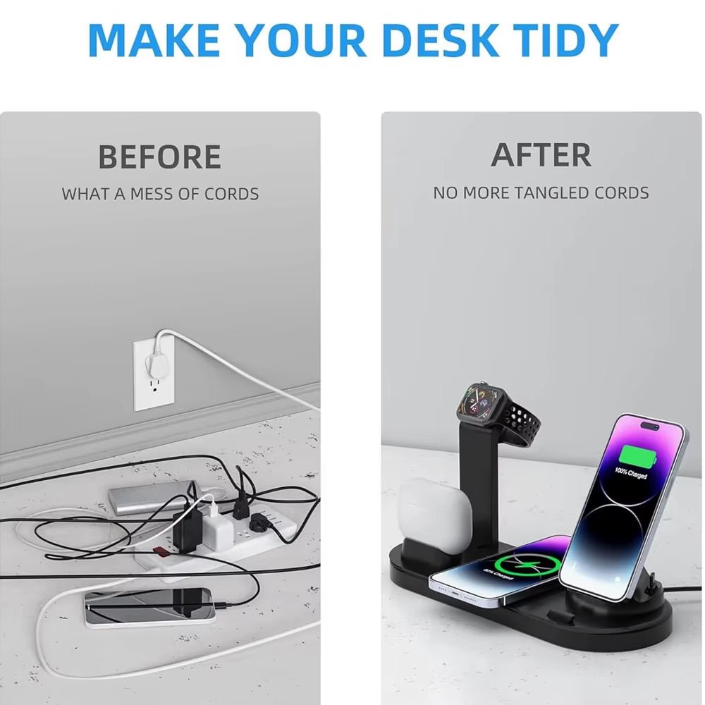 ChargeHub™ Pro 4 - in - 1 Wireless Dock – One Stand. Total Power. Zero Clutter - High Ends Electronics and more