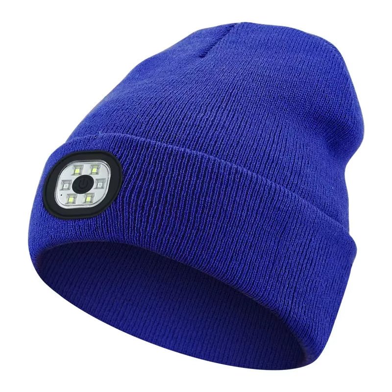 GlowGear™ LED Beanie Hat: USB Rechargeable Winter Headlamp Cap for Warmth & Hands - Free Light - High Ends Electronics and more