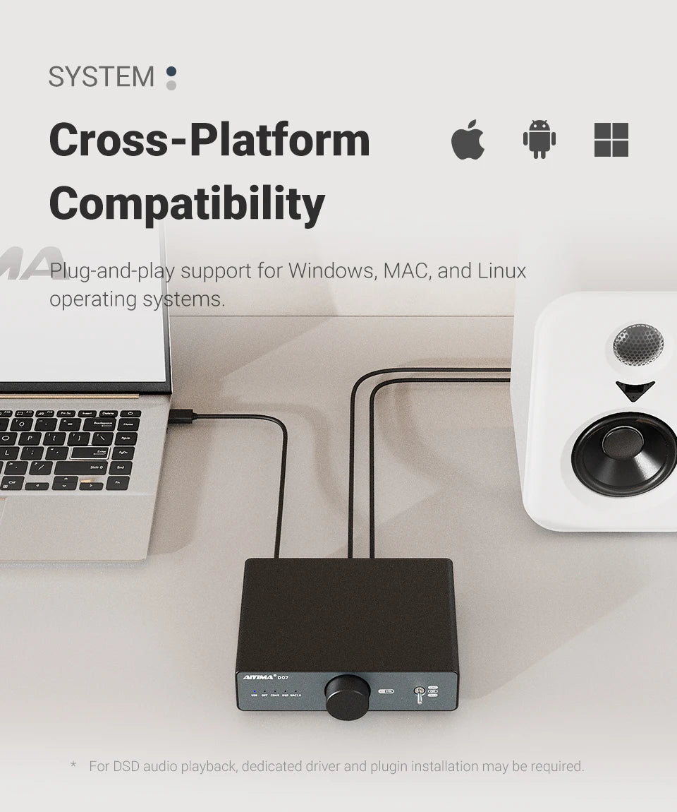 AIYIMA D07 DAC XMOS XU316 AKM 4493S HIFI Mini Desktop Decoder PCM 768kHz/32Bit DSD512 Optical fiber/coaxial/USB input RCA output - High Ends Electronics and moreHigh Ends Electronics and moreHigh Ends Electronics and moreAIYIMA D07 DAC XMOS XU316 AKM 4493S HIFI Mini Desktop Decoder PCM 768kHz/32Bit DSD512 Optical fiber/coaxial/USB input RCA output