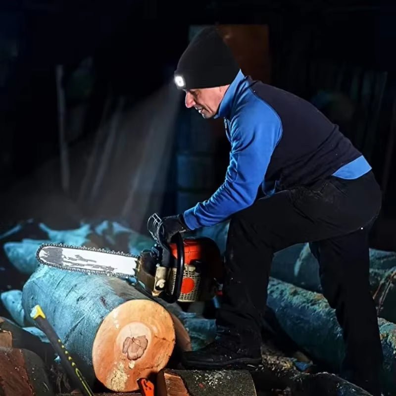 GlowGear™ LED Beanie Hat: USB Rechargeable Winter Headlamp Cap for Warmth & Hands - Free Light - High Ends Electronics and more