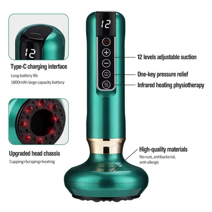 SculptEase™ Magnetic Cupping Massager: Rechargeable Body & Cellulite Scraping Machine - High Ends Electronics and more