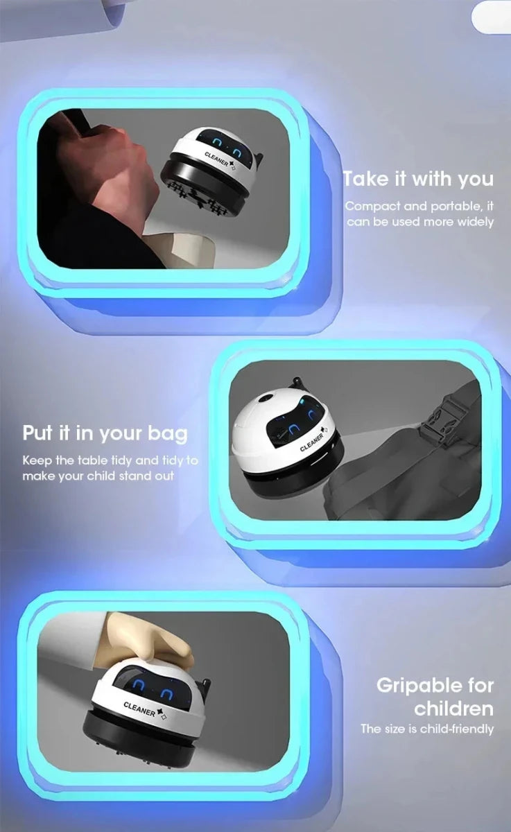 Desk Table Dust Vacuum Handheld Mini Vacuum Cleaner USB Table Sweeper Home Office Desktop Pencil Crumbs Cleaner Vacuum Cleaner - High Ends Electronics and moreHigh Ends Electronics and moreHigh Ends Electronics and moreDesk Table Dust Vacuum Handheld Mini Vacuum Cleaner USB Table Sweeper Home Office Desktop Pencil Crumbs Cleaner Vacuum Cleaner