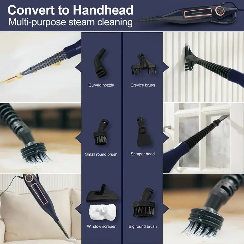 DEVOAC VM6 Steam Mop Cleaner with Rotating Mop Pad 10 in 1 Lightweight Spin Mop 1300W Powerful Floor Steamer for Home Hardwood - High Ends Electronics and moreHigh Ends Electronics and moreHigh Ends Electronics and moreDEVOAC VM6 Steam Mop Cleaner with Rotating Mop Pad 10 in 1 Lightweight Spin Mop 1300W Powerful Floor Steamer for Home Hardwood