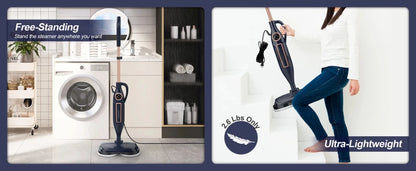 DEVOAC VM6 Steam Mop Cleaner with Rotating Mop Pad 10 in 1 Lightweight Spin Mop 1300W Powerful Floor Steamer for Home Hardwood - High Ends Electronics and moreHigh Ends Electronics and moreHigh Ends Electronics and moreDEVOAC VM6 Steam Mop Cleaner with Rotating Mop Pad 10 in 1 Lightweight Spin Mop 1300W Powerful Floor Steamer for Home Hardwood