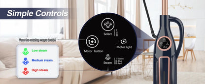 DEVOAC VM6 Steam Mop Cleaner with Rotating Mop Pad 10 in 1 Lightweight Spin Mop 1300W Powerful Floor Steamer for Home Hardwood - High Ends Electronics and moreHigh Ends Electronics and moreHigh Ends Electronics and moreDEVOAC VM6 Steam Mop Cleaner with Rotating Mop Pad 10 in 1 Lightweight Spin Mop 1300W Powerful Floor Steamer for Home Hardwood