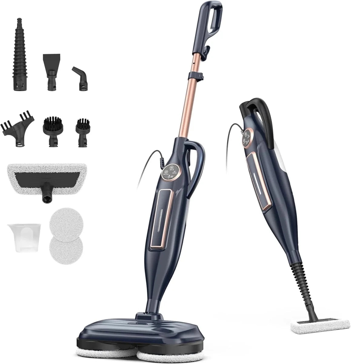 DEVOAC VM6 Steam Mop Cleaner with Rotating Mop Pad 10 in 1 Lightweight Spin Mop 1300W Powerful Floor Steamer for Home Hardwood - High Ends Electronics and moreHigh Ends Electronics and moreHigh Ends Electronics and moreDEVOAC VM6 Steam Mop Cleaner with Rotating Mop Pad 10 in 1 Lightweight Spin Mop 1300W Powerful Floor Steamer for Home Hardwood