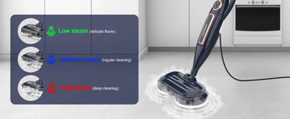 DEVOAC VM6 Steam Mop Cleaner with Rotating Mop Pad 10 in 1 Lightweight Spin Mop 1300W Powerful Floor Steamer for Home Hardwood - High Ends Electronics and moreHigh Ends Electronics and moreHigh Ends Electronics and moreDEVOAC VM6 Steam Mop Cleaner with Rotating Mop Pad 10 in 1 Lightweight Spin Mop 1300W Powerful Floor Steamer for Home Hardwood