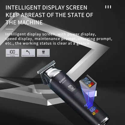 ZeroBlade™ Pro: Cordless 7000RPM Hair Trimmer with LCD Display - High Ends Electronics and more