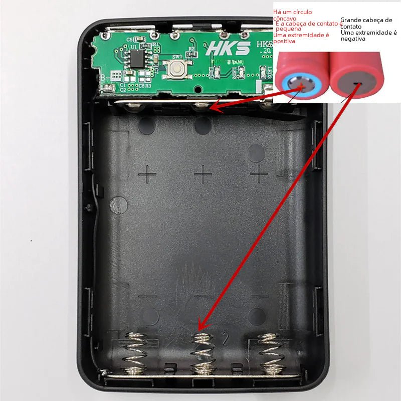 DIY No - Solder 18650 Power Bank Case with 3 USB Ports - High Ends Electronics and moreHigh Ends Electronics and moreHigh Ends Electronics and moreDIY No - Solder 18650 Power Bank Case with 3 USB Ports