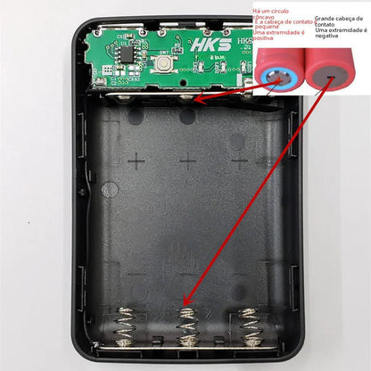 DIY No - Solder 18650 Power Bank Case with 3 USB Ports - High Ends Electronics and moreHigh Ends Electronics and moreHigh Ends Electronics and moreDIY No - Solder 18650 Power Bank Case with 3 USB Ports
