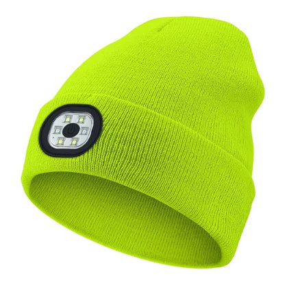 GlowGear™ LED Beanie Hat: USB Rechargeable Winter Headlamp Cap for Warmth & Hands - Free Light - High Ends Electronics and more