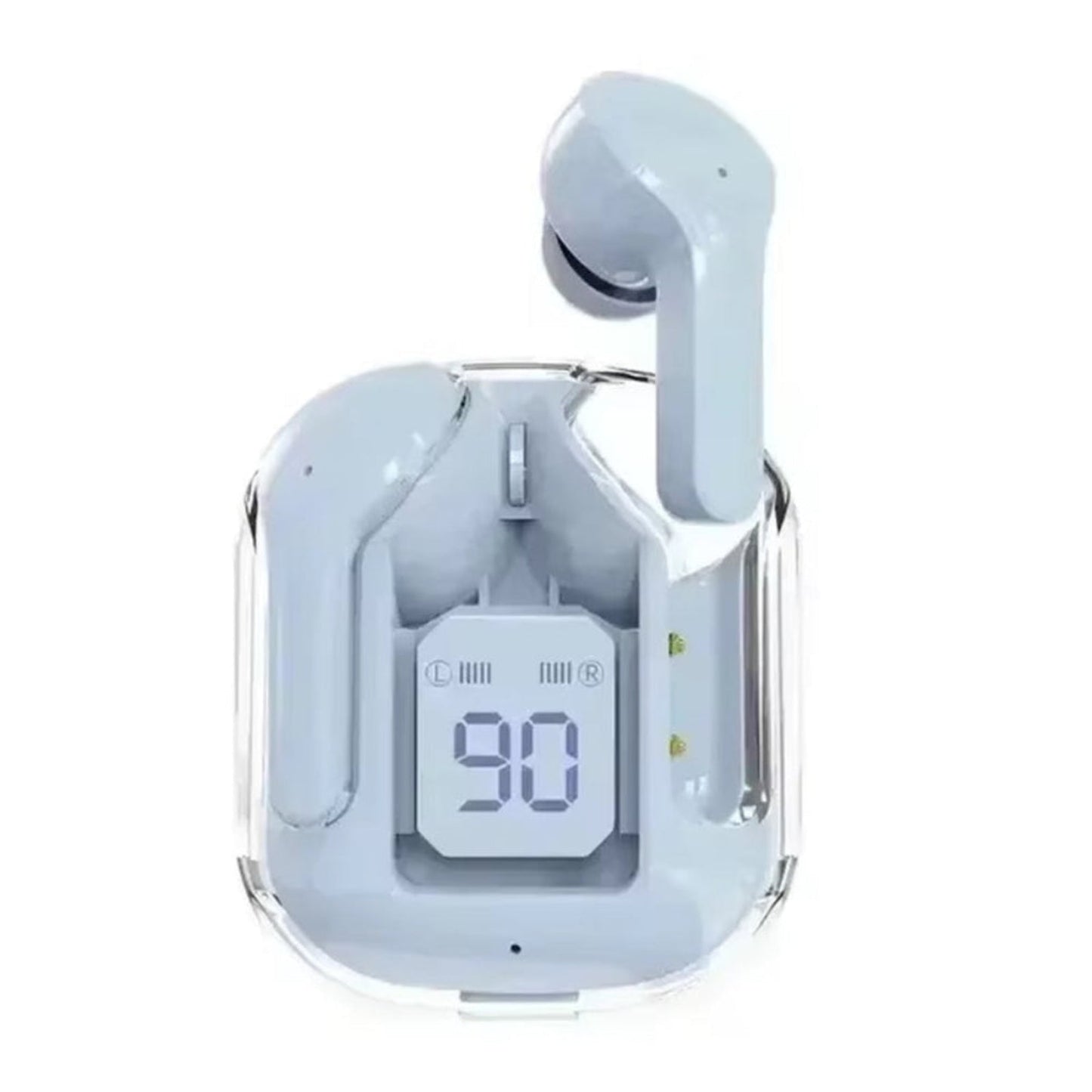 CrystalBeats BT30: Transparent TWS Bluetooth 5.3 Earbuds with Digital Display & Noise Canceling - High Ends Electronics and more