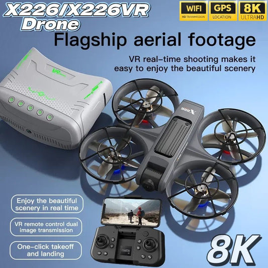 For Genuine X226&X226VR Drone 8K Professional Remote Control Helicopter Plane RC Dron With Screen Quadcopter Toys Gift for Kids - High Ends Electronics and moreHigh Ends Electronics and moreHigh Ends Electronics and moreFor Genuine X226&X226VR Drone 8K Professional Remote Control Helicopter Plane RC Dron With Screen Quadcopter Toys Gift for Kids
