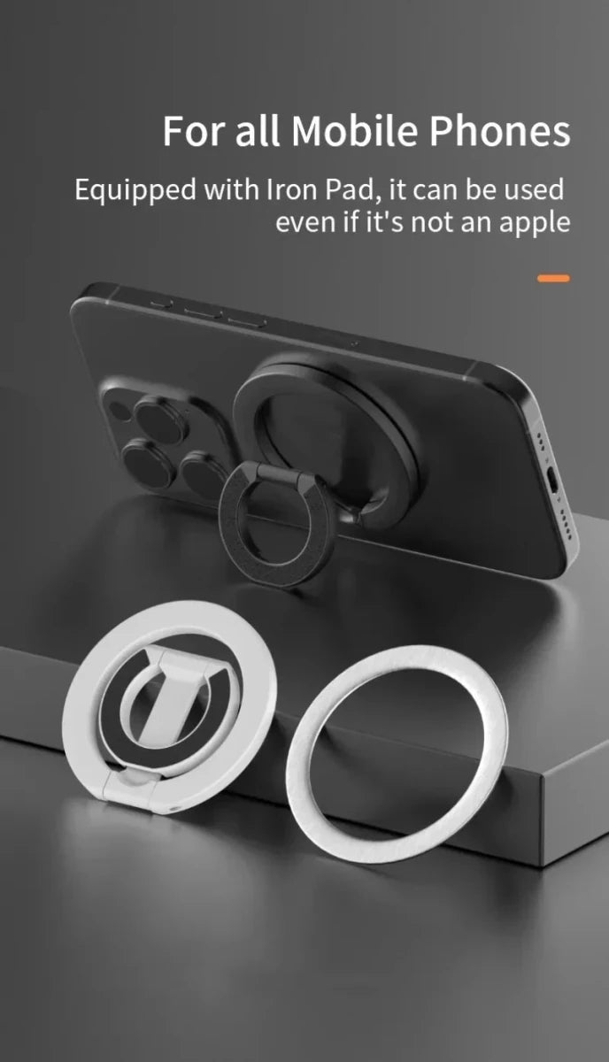 For MagSafe Double Sided Magnetic Ring Phone Holder Portable Folding Cellphones Stand Car Accessories Support Bracket Grip - High Ends Electronics and moreHigh Ends Electronics and moreHigh Ends Electronics and moreFor MagSafe Double Sided Magnetic Ring Phone Holder Portable Folding Cellphones Stand Car Accessories Support Bracket Grip