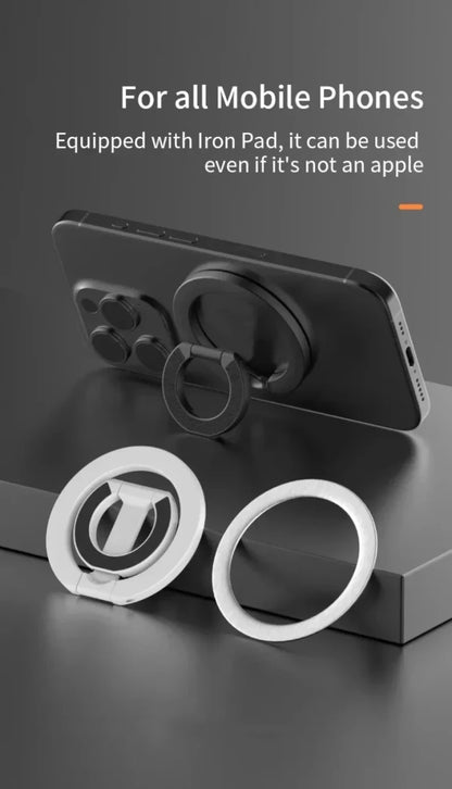For MagSafe Double Sided Magnetic Ring Phone Holder Portable Folding Cellphones Stand Car Accessories Support Bracket Grip - High Ends Electronics and moreHigh Ends Electronics and moreHigh Ends Electronics and moreFor MagSafe Double Sided Magnetic Ring Phone Holder Portable Folding Cellphones Stand Car Accessories Support Bracket Grip