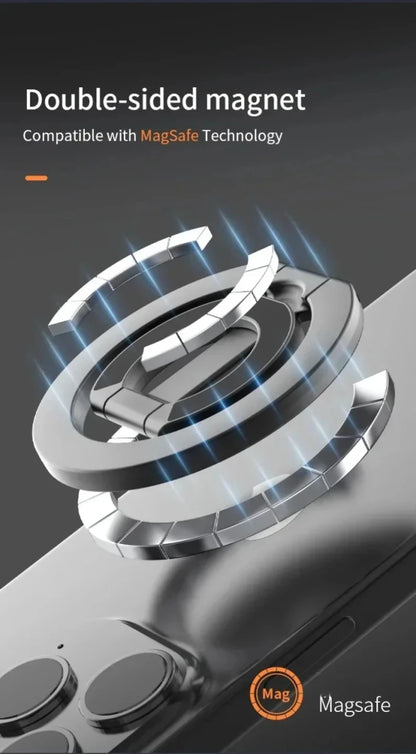 For MagSafe Double Sided Magnetic Ring Phone Holder Portable Folding Cellphones Stand Car Accessories Support Bracket Grip - High Ends Electronics and moreHigh Ends Electronics and moreHigh Ends Electronics and moreFor MagSafe Double Sided Magnetic Ring Phone Holder Portable Folding Cellphones Stand Car Accessories Support Bracket Grip