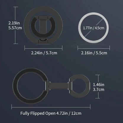 For MagSafe Double Sided Magnetic Ring Phone Holder Portable Folding Cellphones Stand Car Accessories Support Bracket Grip - High Ends Electronics and moreHigh Ends Electronics and moreHigh Ends Electronics and moreFor MagSafe Double Sided Magnetic Ring Phone Holder Portable Folding Cellphones Stand Car Accessories Support Bracket Grip