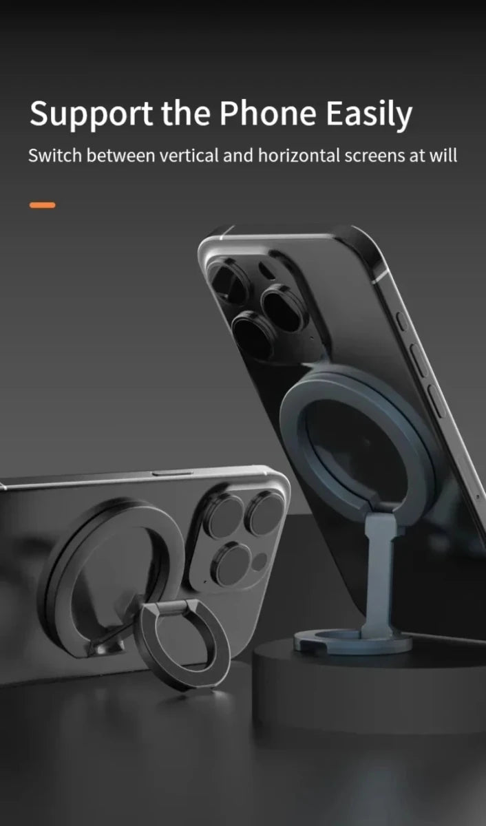 For MagSafe Double Sided Magnetic Ring Phone Holder Portable Folding Cellphones Stand Car Accessories Support Bracket Grip - High Ends Electronics and moreHigh Ends Electronics and moreHigh Ends Electronics and moreFor MagSafe Double Sided Magnetic Ring Phone Holder Portable Folding Cellphones Stand Car Accessories Support Bracket Grip