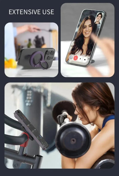 For MagSafe Double Sided Magnetic Ring Phone Holder Portable Folding Cellphones Stand Car Accessories Support Bracket Grip - High Ends Electronics and moreHigh Ends Electronics and moreHigh Ends Electronics and moreFor MagSafe Double Sided Magnetic Ring Phone Holder Portable Folding Cellphones Stand Car Accessories Support Bracket Grip