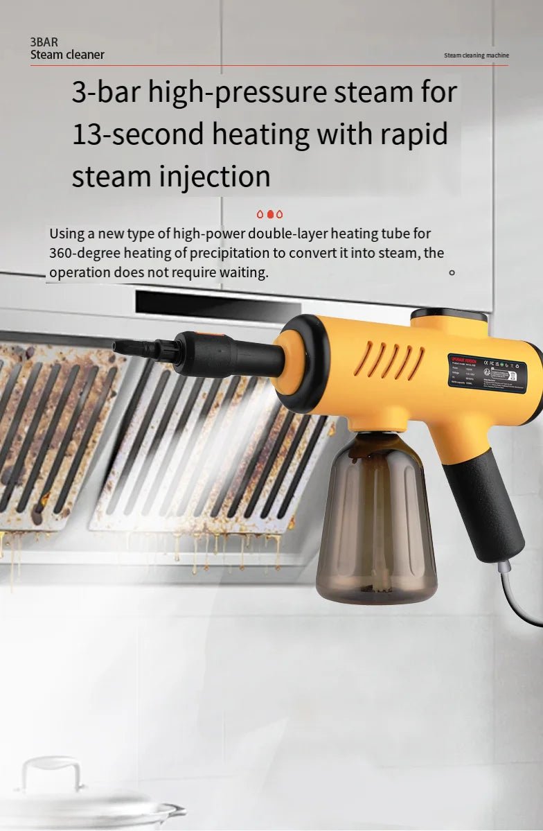 High pressure and high temperature steam cleaner for home fast heat kitchen cleaning portable steam machine ironing clothes - High Ends Electronics and moreHigh Ends Electronics and moreHigh Ends Electronics and moreHigh pressure and high temperature steam cleaner for home fast heat kitchen cleaning portable steam machine ironing clothes